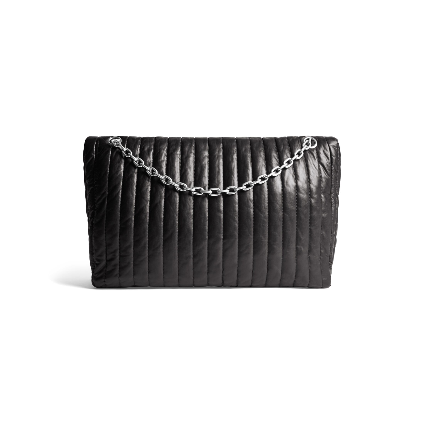 WOMEN'S MONACO LARGE CHAIN BAG QUILTED IN BLACK